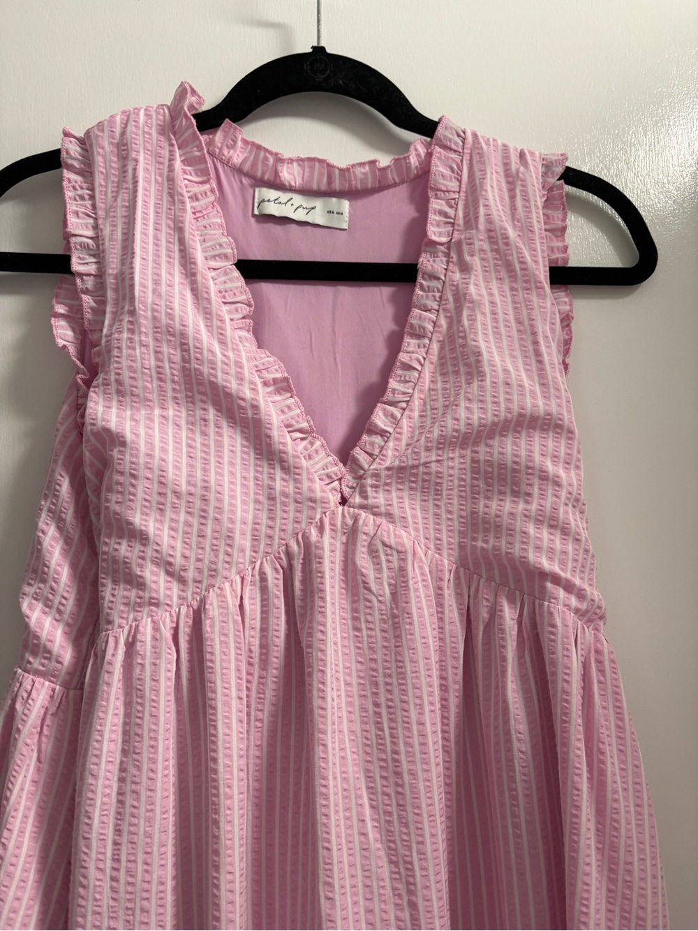 Petal & Pup Light Pink Ruffle-Trim Maxi Dress - Picture 3 of 3